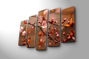 Canvastavla 5-pack Flerfärgad - 19x60 cm - Inredning - Tavlor & posters - Canvastavla