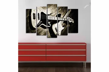 Canvastavla 5-pack Flerfärgad - 19x60 cm - Inredning - Tavlor & posters - Canvastavla