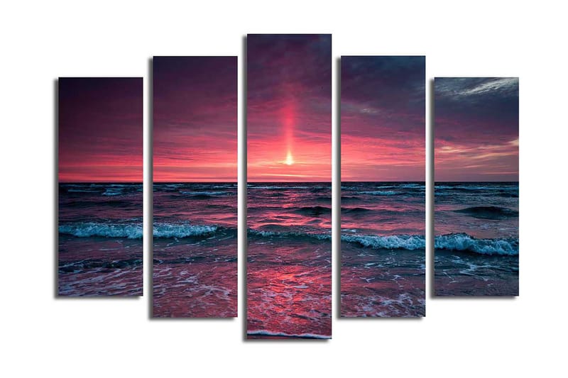 Canvastavla 5-pack Flerfärgad - 19x60 cm - Inredning - Tavlor & posters - Canvastavla