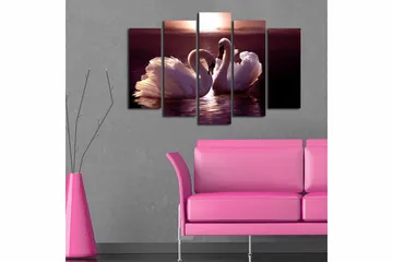 Canvastavla 5-pack Flerfärgad - 19x60 cm - Inredning - Tavlor & posters - Canvastavla