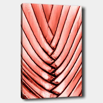 Canvastavla 70x100 cm - Abstrakt komposition med böljande linjer i rosa nyanser - Rosa / Svart - Inredning - Tavlor & posters - Canvastavla