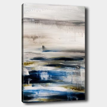 Canvastavla 70x100 cm - Abstrakt landskap med mjuka färgövergångar i blått och grått - Blå / Grå / Beige - Inredning - Tavlor & posters - Canvastavla