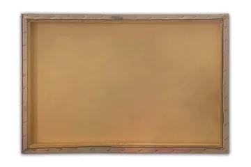 Canvastavla 70x100 cm - Stiliserad porträttbild av en kvinna med svarta händer som formar ett par ögon, med guldiga detaljer på läppar och fingertoppar - Svart / Guld - Inredning - Tavlor & posters - Canvastavla