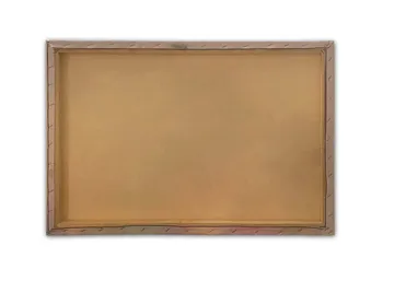 Canvastavla 70x100 cm - Stilla båt på en spegelblanka sjö omgiven av höstfärger - Orange / Blå / Grön - Inredning - Tavlor & posters - Canvastavla