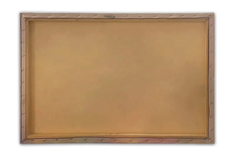 Canvastavla 70x100 cm - Vacker bro som speglas i en stilla sjö omgiven av färgglada höstträd - Röd / Grön / Orange - Inredning - Tavlor & posters - Canvastavla