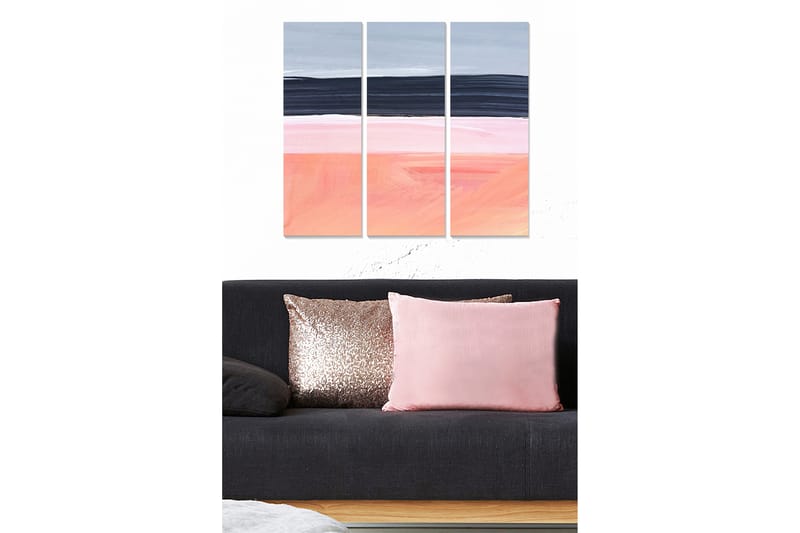 Canvastavla Abstract 3-pack Flerfärgad - 20x50 cm - Inredning - Tavlor & posters - Canvastavla