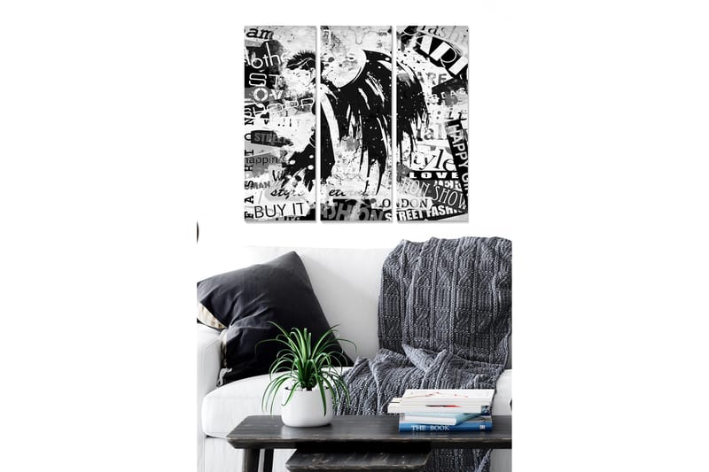 Canvastavla Abstract 3-pack Flerfärgad, 20x50 cm