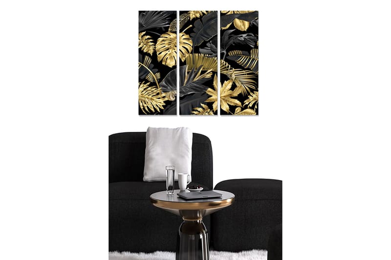 Canvastavla Abstract 3-pack Flerfärgad - 20x50 cm - Inredning - Tavlor & posters - Canvastavla