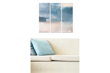 Canvastavla Abstract 3-pack Flerfärgad - 20x50 cm - Inredning - Tavlor & posters - Canvastavla