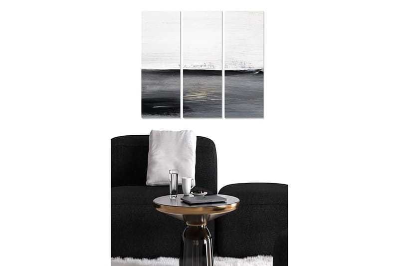 Canvastavla Abstract 3-pack Flerfärgad, 20x50 cm