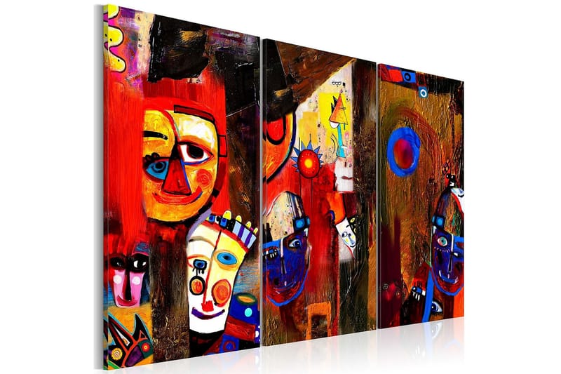 Canvastavla Abstract Carnival 120x80 cm - Artgeist sp. z o. o. - Canvastavla
