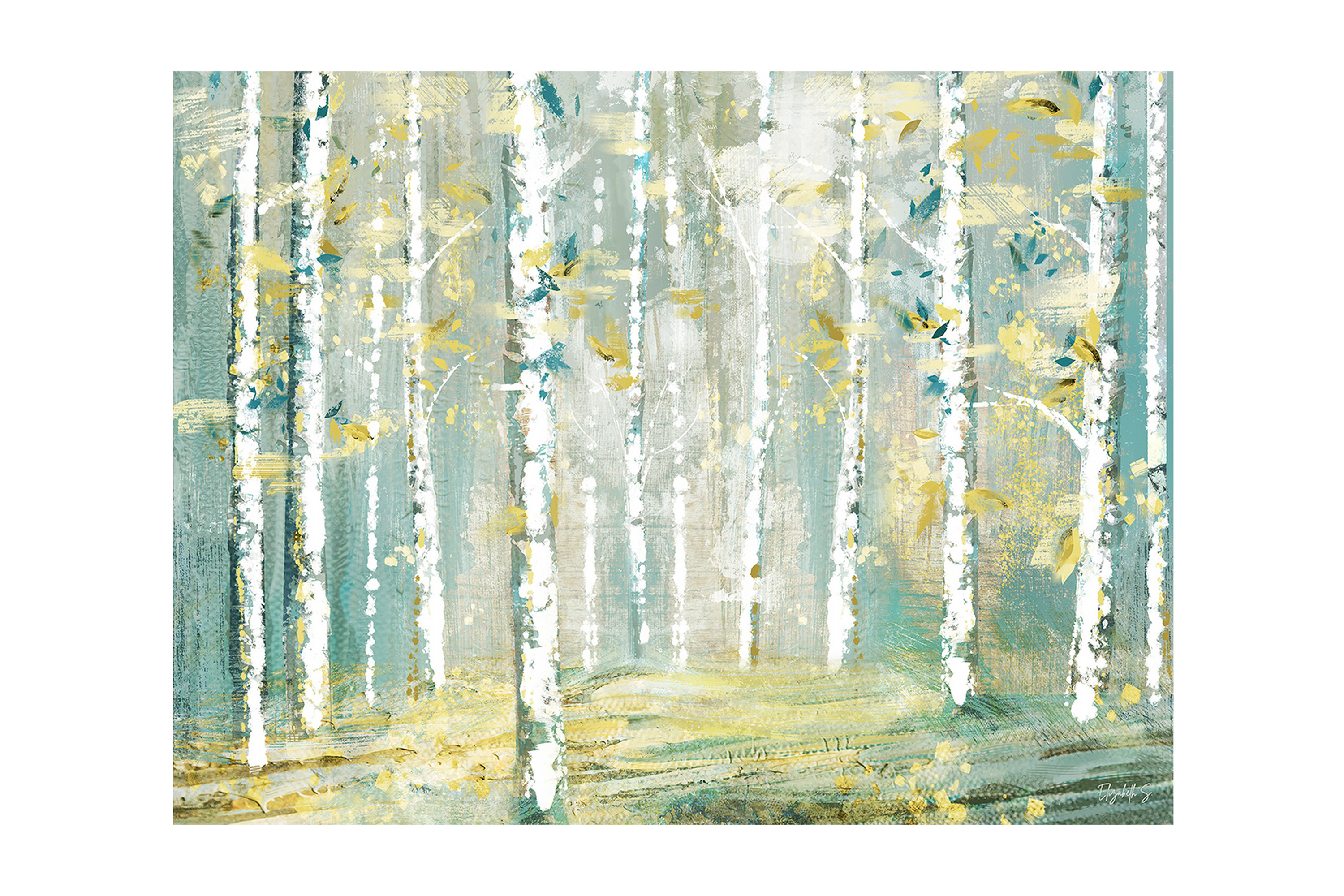 Canvastavla Abstract Forest 80x120 cm