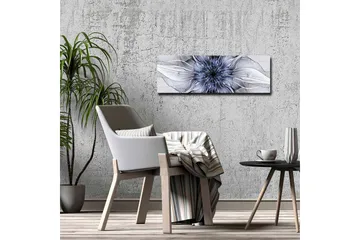 Canvastavla - Abstrakt blommotiv med svävande former - Blå / Vit / Svart - Inredning - Tavlor & posters - Canvastavla