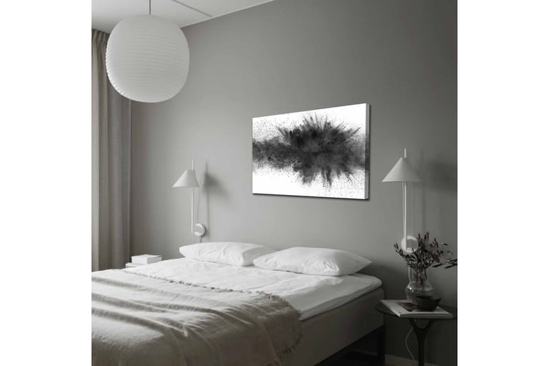 Canvastavla - Abstrakt explosion av svart bläck - Svart / Grå - Inredning - Tavlor & posters - Canvastavla
