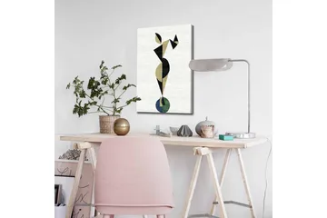 Canvastavla - Abstrakt figur i geometriska former - Svart / Beige / Grön - Inredning - Tavlor & posters - Canvastavla