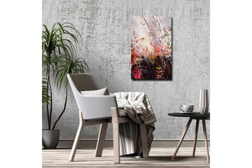 Canvastavla - Abstrakt komposition med kraftfulla färgkontraster - Röd / Svart / Vit - Inredning - Tavlor & posters - Canvastavla