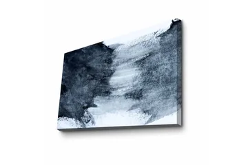 Canvastavla - Abstrakt komposition med mörka och ljusa nyanser - Mörkblå / Vit / Grå - Inredning - Tavlor & posters - Canvastavla