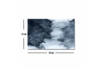 Canvastavla - Abstrakt komposition med mörka och ljusa nyanser - Mörkblå / Vit / Grå - Inredning - Tavlor & posters - Canvastavla