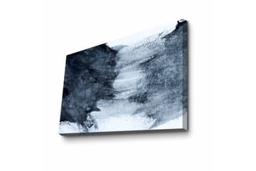 Canvastavla - Abstrakt komposition med mörka och ljusa nyanser - Mörkblå / Vit / Grå - Inredning - Tavlor & posters - Canvastavla