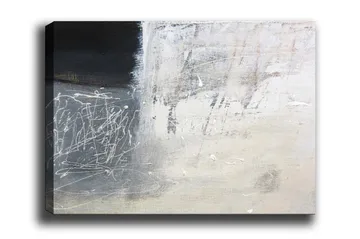 Canvastavla - Abstrakt komposition med svarta och vita inslag - Svart / Vitt / Grått - Inredning - Tavlor & posters - Canvastavla