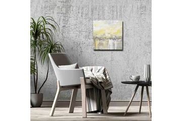 Canvastavla - Abstrakt landskap med ljusa nyanser av gult och grått - Gult / Grått - Inredning - Tavlor & posters - Canvastavla