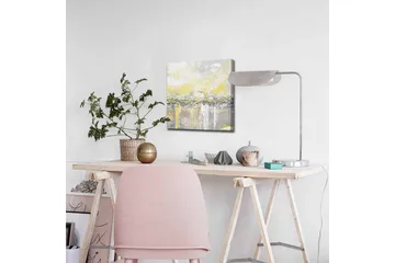 Canvastavla - Abstrakt landskap med ljusa nyanser av gult och grått - Gult / Grått - Inredning - Tavlor & posters - Canvastavla