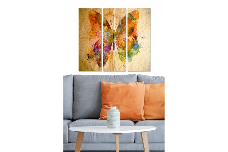 Canvastavla Animal 3-pack Flerfärgad - 20x50 cm - Inredning - Tavlor & posters - Canvastavla