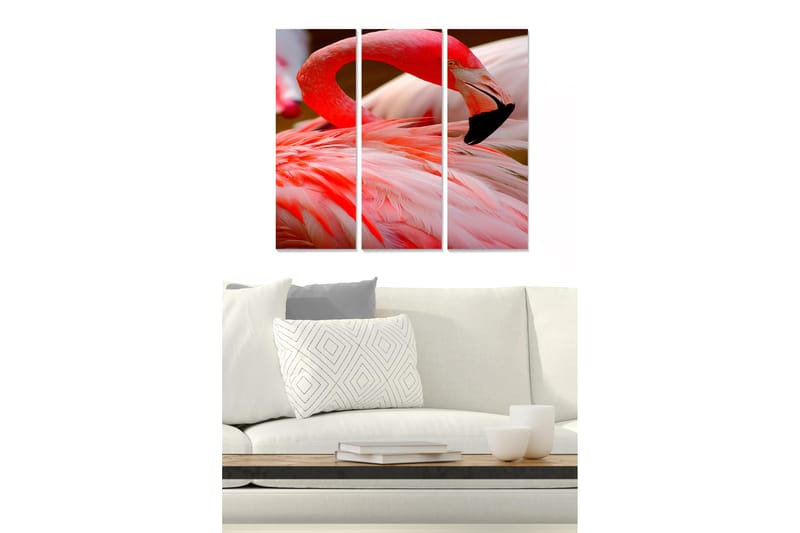 Canvastavla Animal 3-pack Flerfärgad, 20x50 cm