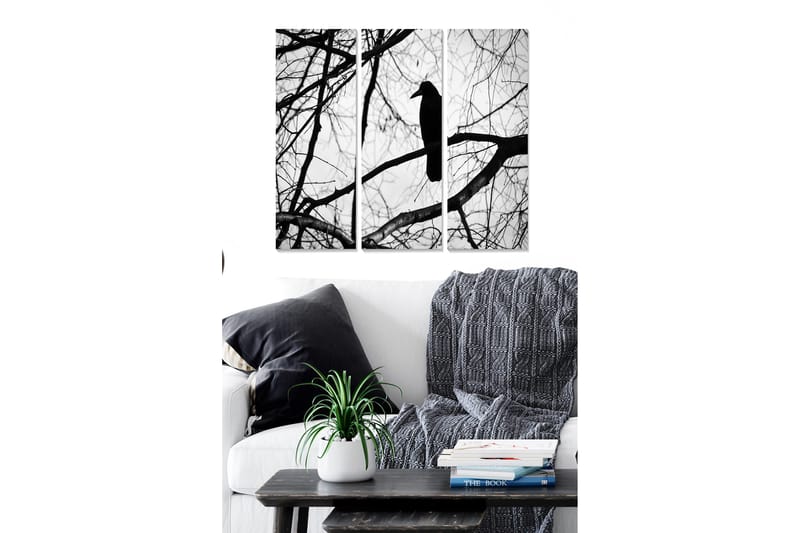 Canvastavla Animal 3-pack Flerfärgad, 20x50 cm