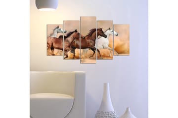 Canvastavla Animals 5-pack Flerfärgad - 20x60 cm - Inredning - Tavlor & posters - Canvastavla
