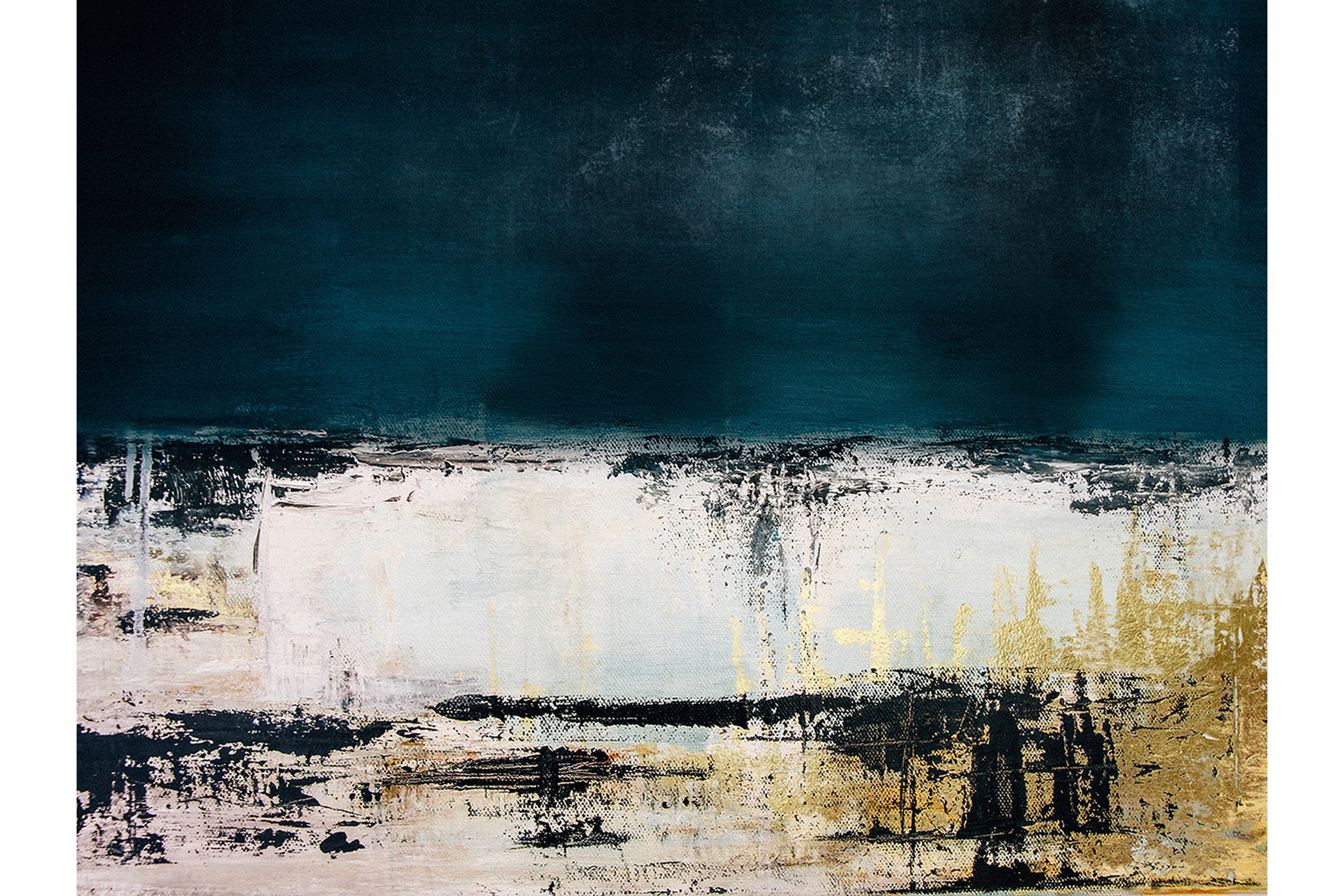 Canvastavla Blue Abstract 80x120 cm