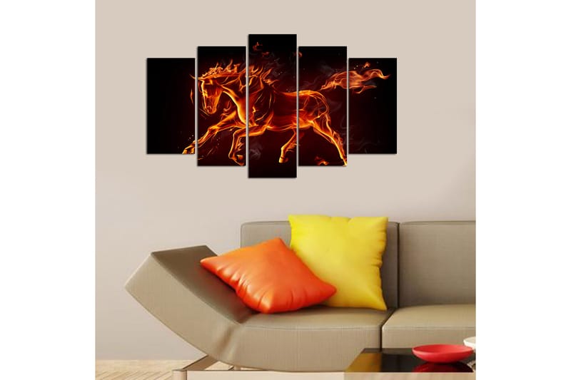 Canvastavla Christmas Animals 5-pack Flerfärgad - 20x60 cm - Inredning - Tavlor & posters - Canvastavla