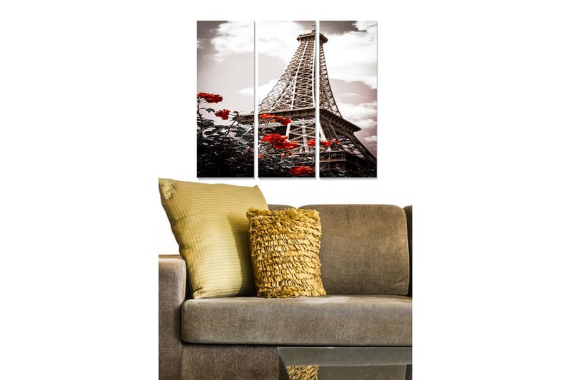 Canvastavla City 3-pack Flerfärgad, 20x50 cm