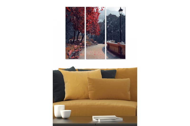 Canvastavla City 3-pack Flerfärgad - 20x50 cm - Inredning - Tavlor & posters - Canvastavla
