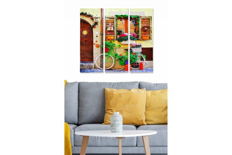 Canvastavla City 3-pack Flerfärgad - 20x50 cm - Inredning - Tavlor & posters - Canvastavla