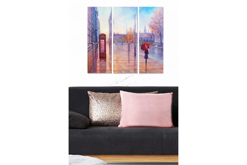 Canvastavla City 3-pack Flerfärgad - 20x50 cm - Inredning - Tavlor & posters - Canvastavla