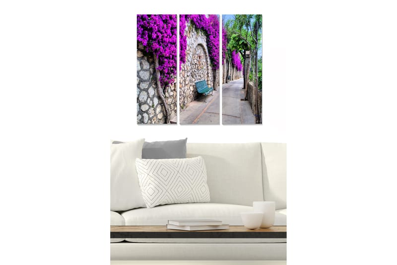 Canvastavla City 3-pack Flerfärgad - 20x50 cm - Inredning - Tavlor & posters - Canvastavla