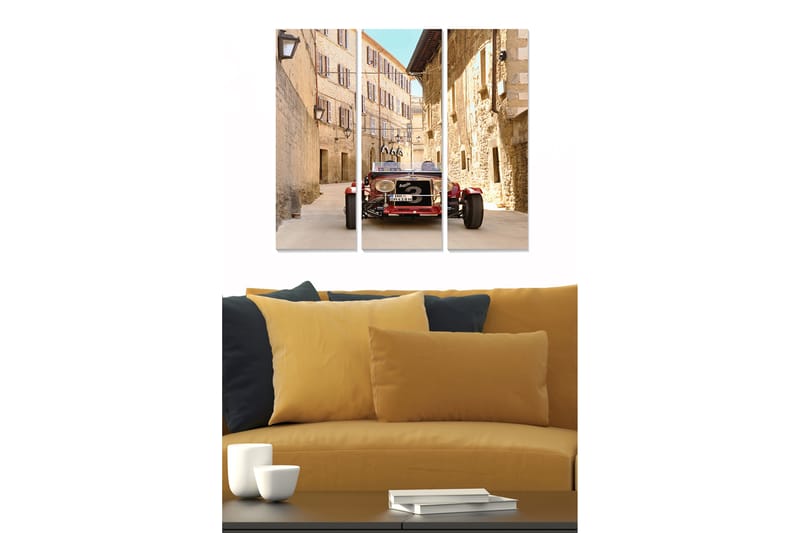 Canvastavla City 3-pack Flerfärgad - 20x50 cm - Inredning - Tavlor & posters - Canvastavla