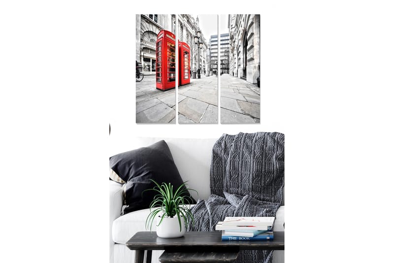 Canvastavla City 3-pack Flerfärgad - 20x50 cm - Inredning - Tavlor & posters - Canvastavla