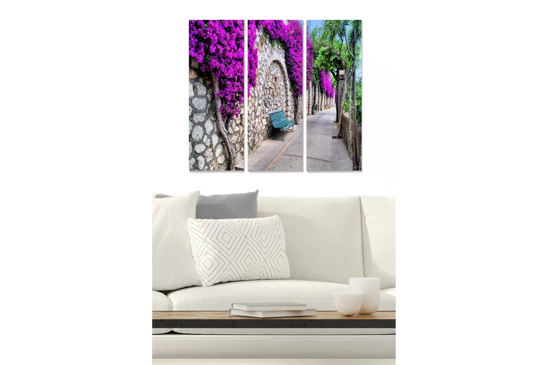 Canvastavla City 3-pack Flerfärgad, 20x50 cm