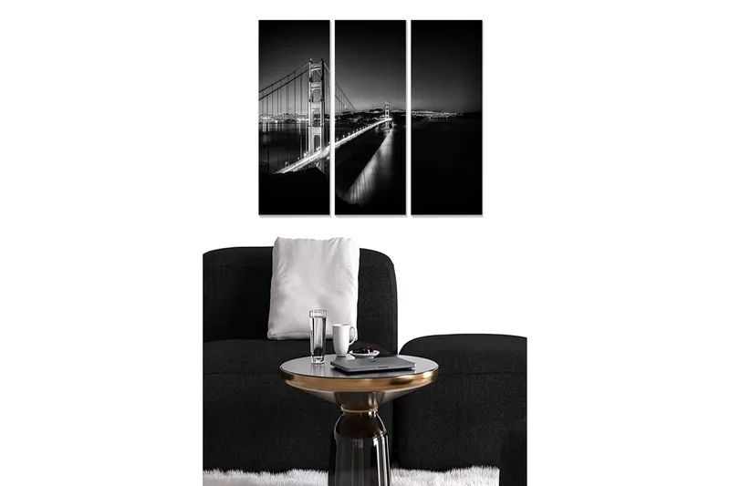 Canvastavla City 3-pack Flerfärgad - 20x50 cm - Inredning - Tavlor & posters - Canvastavla