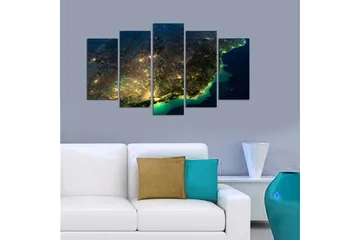 Canvastavla City 5-pack Flerfärgad - 20x60 cm - Inredning - Tavlor & posters - Canvastavla