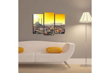 Canvastavla City Istanbul 3-pack Flerfärgad - 20x39 cm - Inredning - Tavlor & posters - Canvastavla