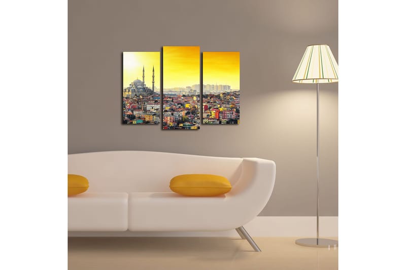 Canvastavla City Istanbul 3-pack Flerfärgad - 20x39 cm - Inredning - Tavlor & posters - Canvastavla