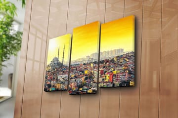 Canvastavla City Istanbul 3-pack Flerfärgad - 20x39 cm - Inredning - Tavlor & posters - Canvastavla