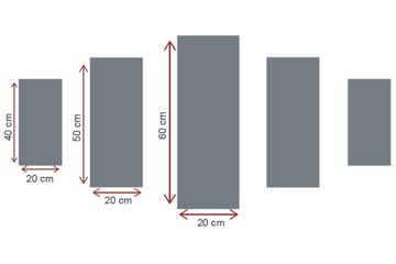 Canvastavla City Istanbul 5-pack Flerfärgad - 20x60 cm - Inredning - Tavlor & posters - Canvastavla