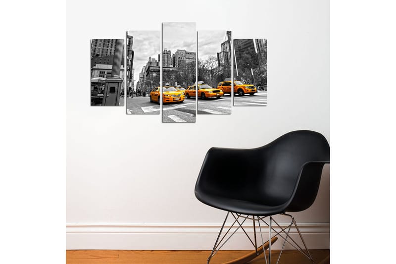 Canvastavla City New York 5-pack Flerfärgad - 20x60 cm - Inredning - Tavlor & posters - Canvastavla