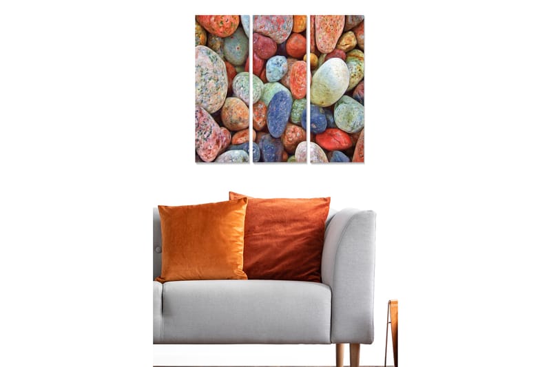 Canvastavla Colorful 3-pack Flerfärgad - 20x50 cm - Inredning - Tavlor & posters - Canvastavla