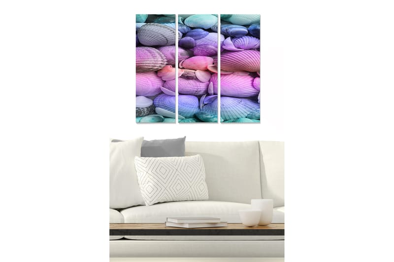 Canvastavla Colorful 3-pack Flerfärgad - 20x50 cm - Inredning - Tavlor & posters - Canvastavla