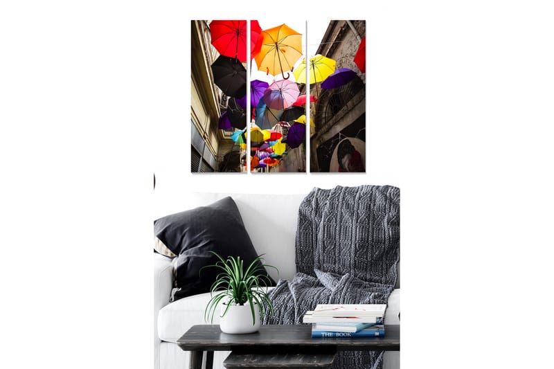 Canvastavla Colorful 3-pack Flerfärgad - 20x50 cm - Inredning - Tavlor & posters - Canvastavla